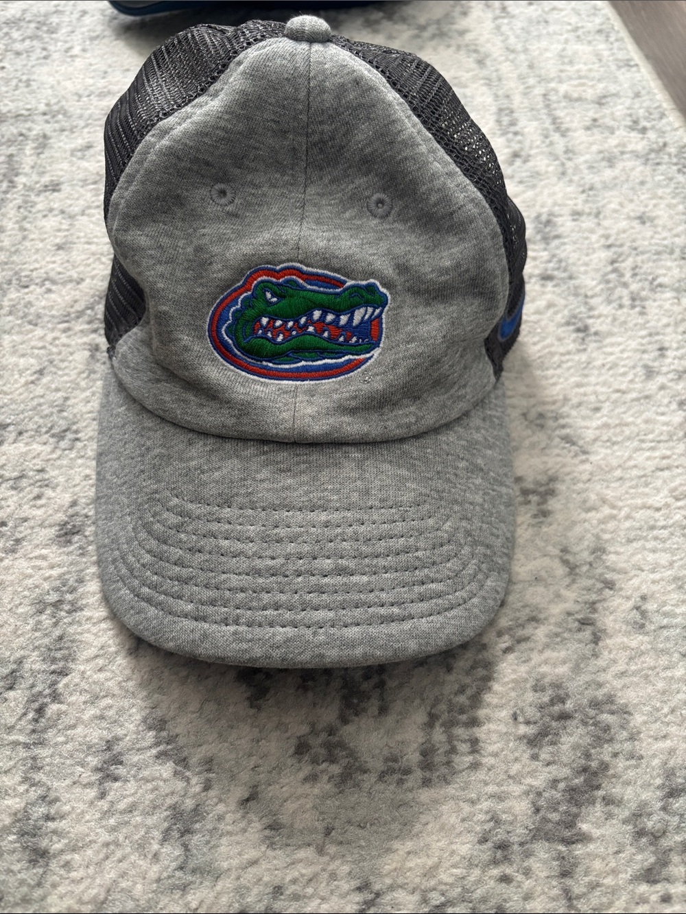 Nike Florida Gators Gray Trucker Hat with Alligator Logo